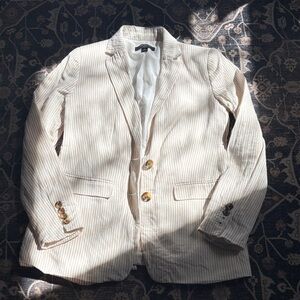 Ann Taylor Petite linen blend blazer 00P